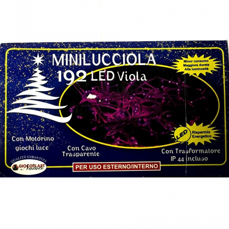Minilucciola 192 LED Viola