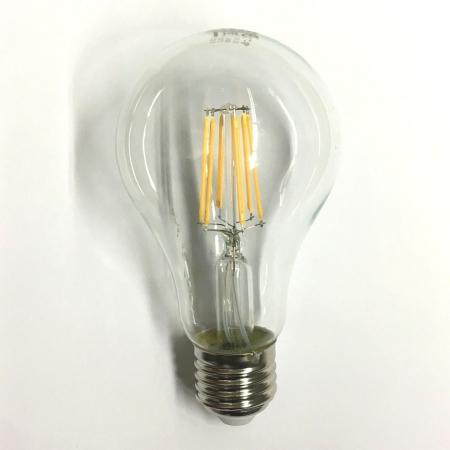 Lampadina LED 8W E27 a Filamento - Risparmio Energetico, Bianco Caldo