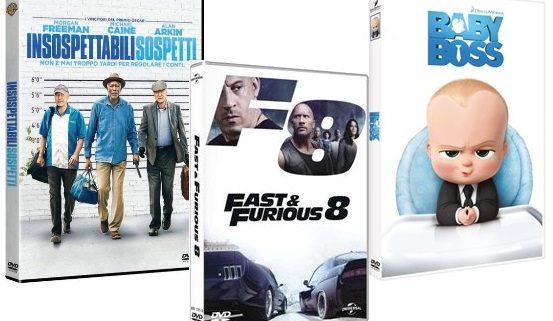 Dal 23 Agosto Fast & Furious 8, Baby Boss, Insospettabili Sospetti e tanti altri film disponibili in DVD e Blu-ray!