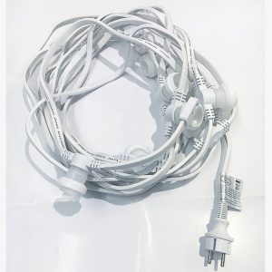 Catena Luminosa LED Esterno 10m - 10 Portalampade E27, IP54, Prolungabile, Bianco - Foto 7