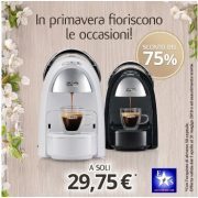 In primavera fioriscono le occasioni. Macchina Ambra S18 con il 75% di sconto!