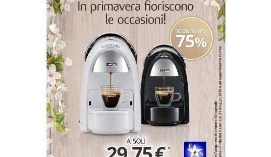 In primavera fioriscono le occasioni. Macchina Ambra S18 con il 75% di sconto!