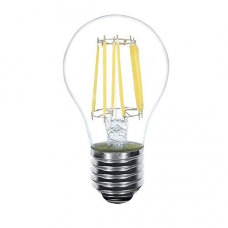 Lampadina a LED dimmerabile a filamento bianco caldo consumo 6W resa 60W