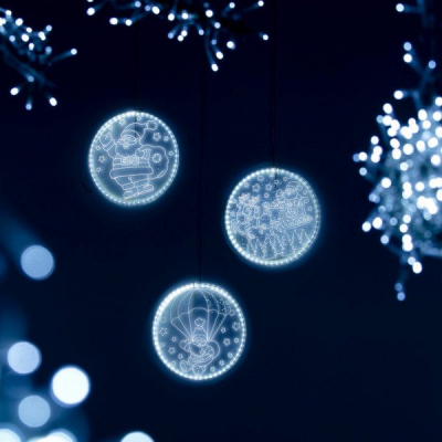 44579 Disco Luminoso Babbo Natale con Paracadute 3 44579 Disco Luminoso Babbo Natale con Paracadute 3