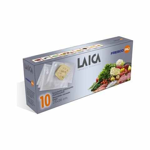 Laica VT3507 Sacchetti per Macchina per Sottovuoto 10pz. 23x26 cm