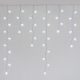 Stalattite 136 LED Fiocchi di Neve 3,75 x 1 m, Bianco Freddo