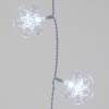 Stalattite 136 LED Fiocchi di Neve 3,75 x 1 m, Bianco Freddo