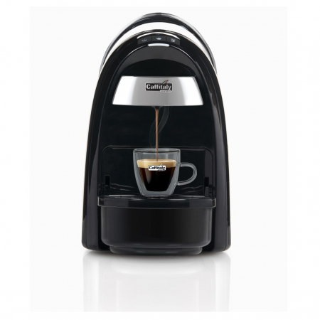 Macchina da Caffè Diadema S16 Nera Caffitaly con 50 Capsule Incluse