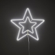 Doppia Stella Led Neon Bifacciale, Bianco Freddo, Luce fissa, L. 60 x H. 60 cm