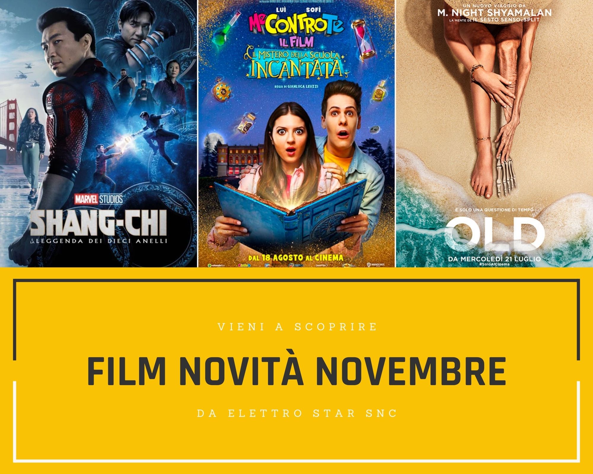 Scopri i Film Novità di Novembre come Shang-Chi e Me Contro Te