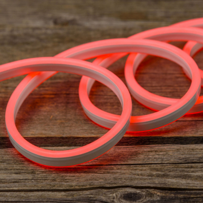 168 12398 Tubo Luminoso Led Neonflex Bifacciale Flessibile Rosso