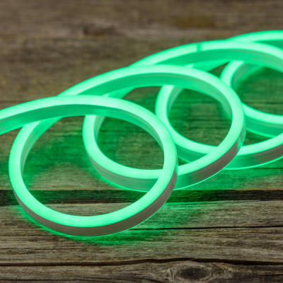 Tubo Luminoso Led Neonflex Bifacciale Flessibile Verde