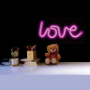 Love Scritta da parete LED effetto Neon Rosa 23.8615.50