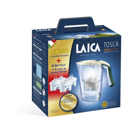 laica-kit-j9059a-filtraggio-acqua-caraffa-filtrante-verde-23-l