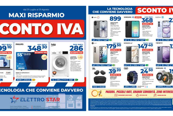 Da Elettro Star arriva il Maxi Risparmio con Sconto IVA