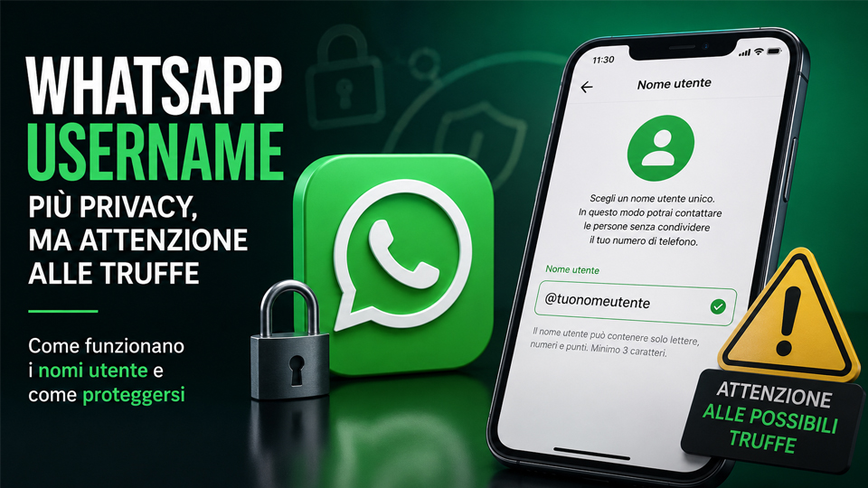 WhatsApp username: come funzionano e come evitare le truffe